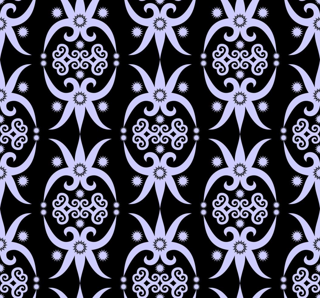 seamless patern of dayak ethnic pattern.traditional Indonesian fabric motif.borneo pattern. vector design inspiration. Creative textile for fashion or cloth