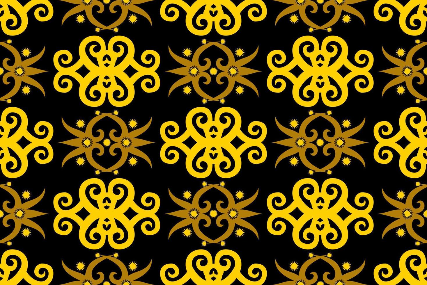 seamless patern of dayak ethnic pattern.traditional Indonesian fabric motif.borneo pattern. vector design inspiration. Creative textile for fashion or cloth
