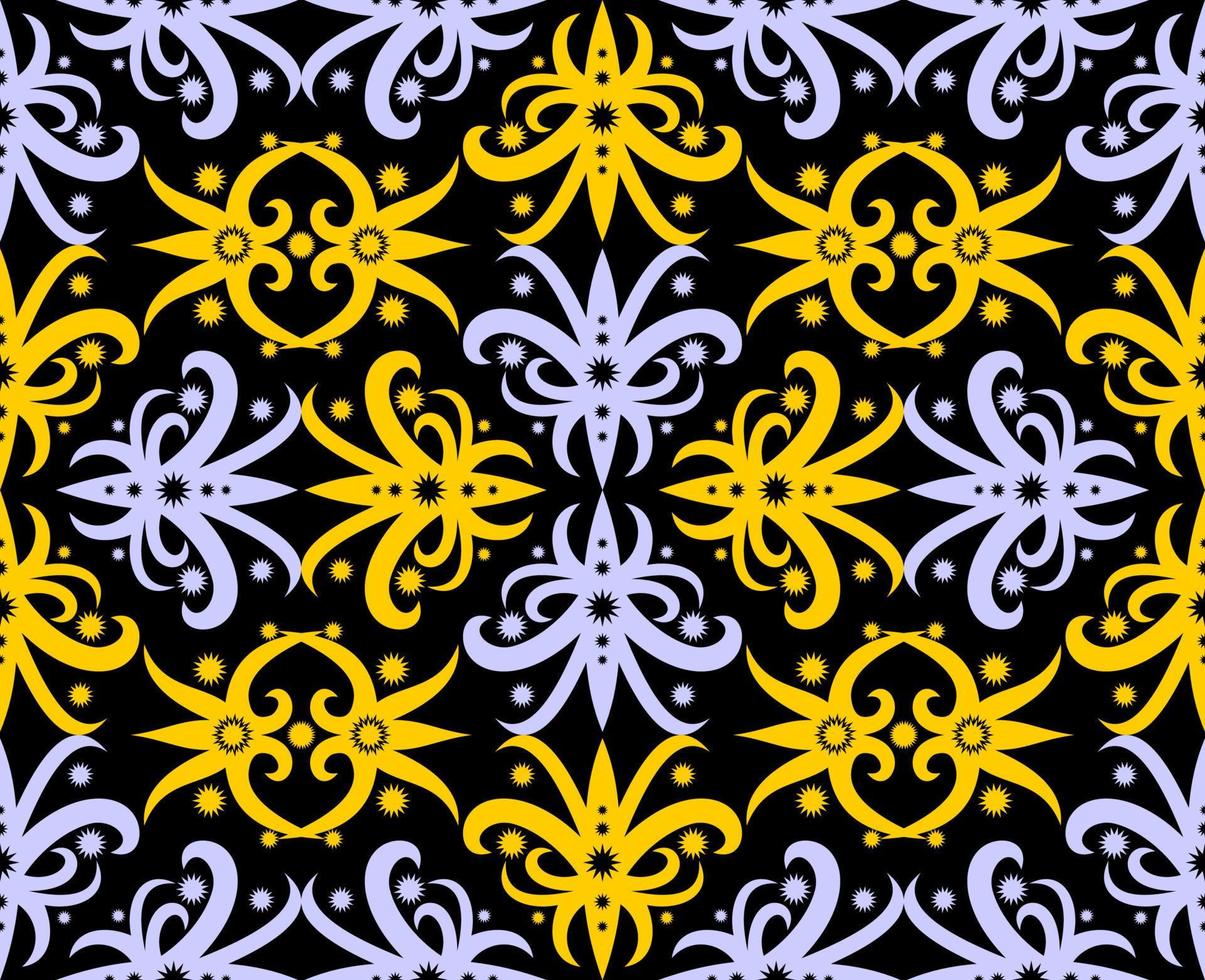 patrón sin costuras de patrón étnico dayak.motivo de tela indonesia tradicional.patrón de borneo. inspiración de diseño vectorial. textil creativo para moda o tela vector