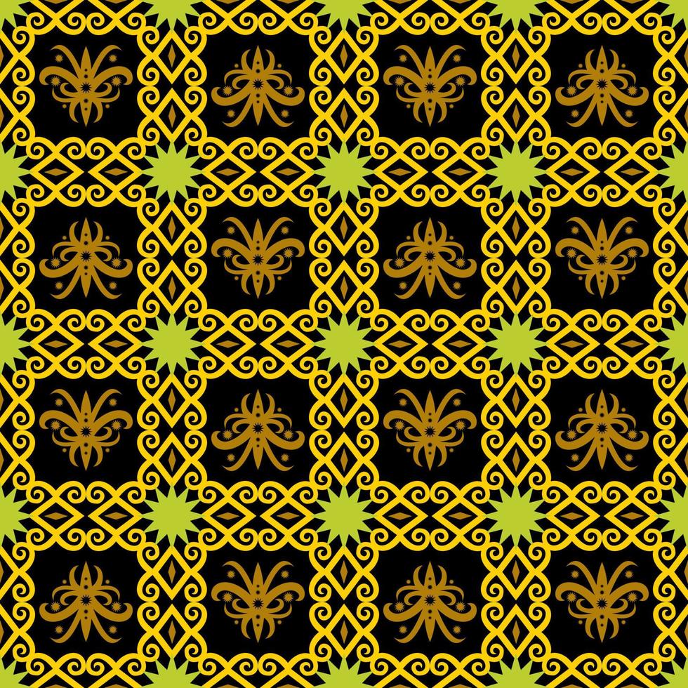 seamless patern of dayak ethnic pattern.traditional Indonesian fabric motif.borneo pattern. vector design inspiration. Creative textile for fashion or cloth