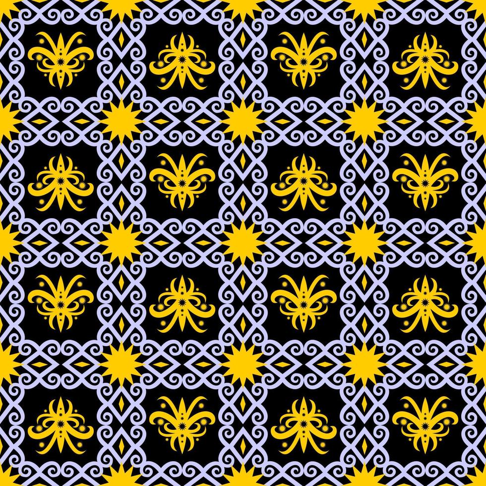 seamless patern of dayak ethnic pattern.traditional Indonesian fabric motif.borneo pattern. vector design inspiration. Creative textile for fashion or cloth