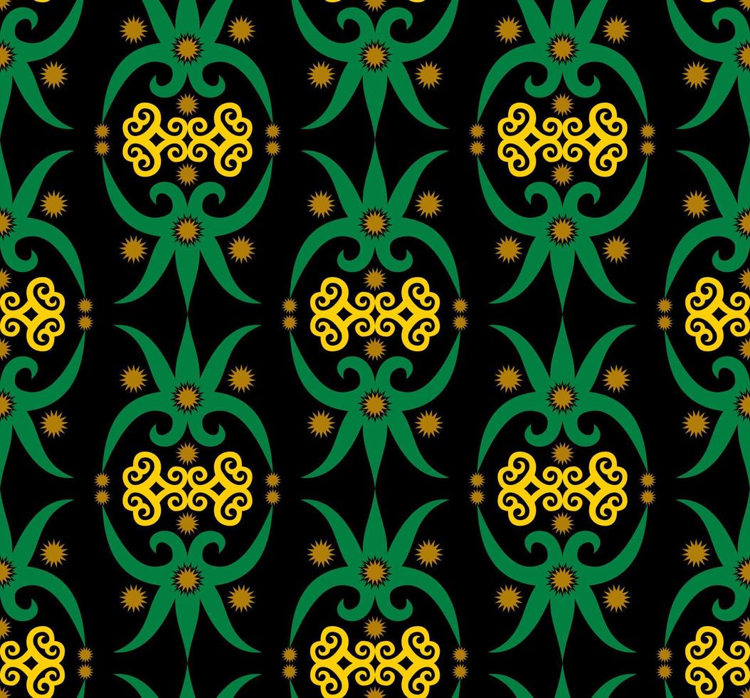 seamless patern of dayak ethnic pattern.traditional Indonesian fabric motif.borneo pattern. vector design inspiration. Creative textile for fashion or cloth