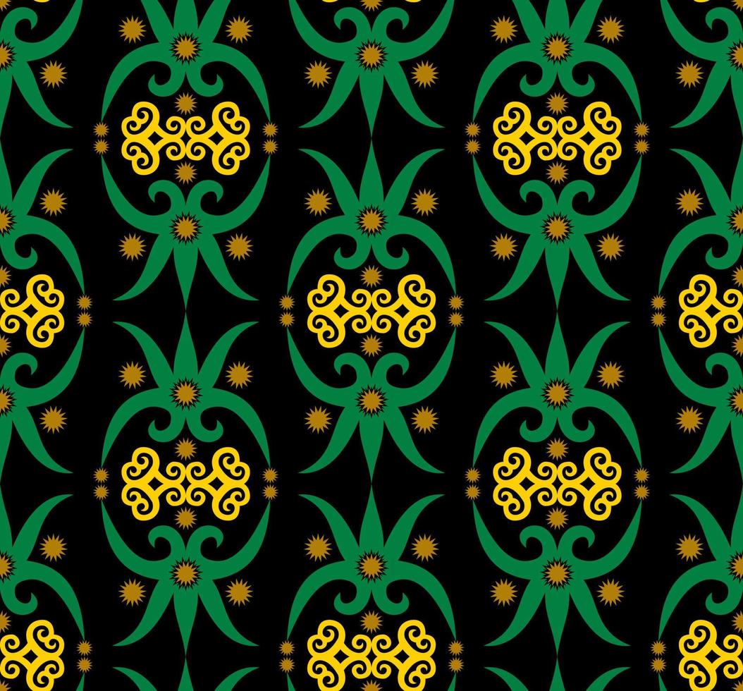 seamless patern of dayak ethnic pattern.traditional Indonesian fabric motif.borneo pattern. vector design inspiration. Creative textile for fashion or cloth