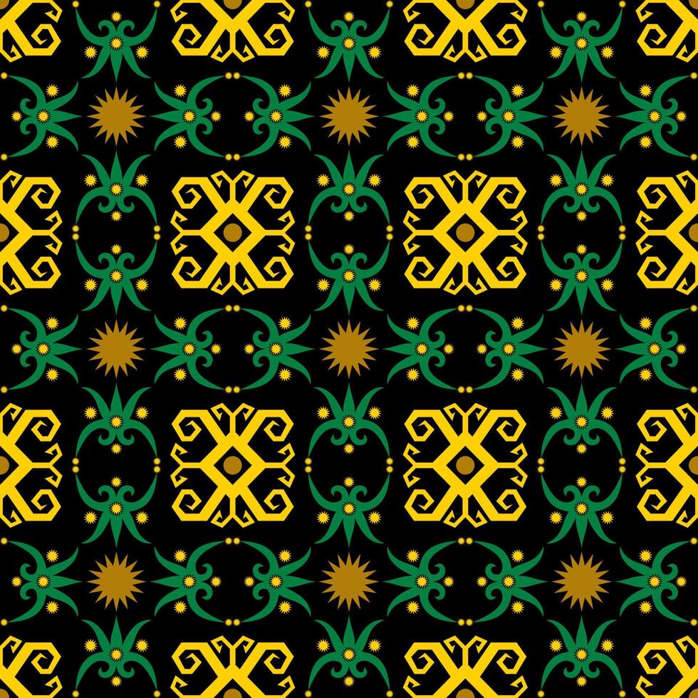 seamless patern of dayak ethnic pattern.traditional Indonesian fabric motif.borneo pattern. vector design inspiration. Creative textile for fashion or cloth