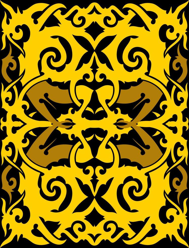 seamless patern of dayak ethnic pattern.traditional Indonesian fabric motif.borneo pattern. vector design inspiration. Creative textile for fashion or cloth