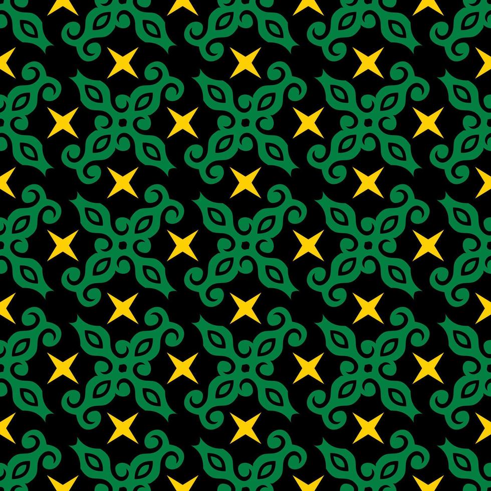 patrón sin costuras de patrón étnico dayak.motivo de tela indonesia tradicional.patrón de borneo. inspiración de diseño vectorial. textil creativo para moda o tela vector