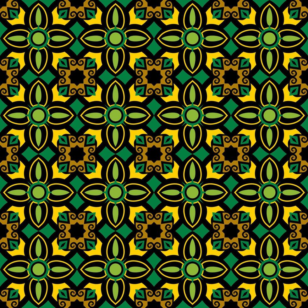 patrón sin costuras de patrón étnico dayak.motivo de tela indonesia tradicional.patrón de borneo. inspiración de diseño vectorial. textil creativo para moda o tela vector