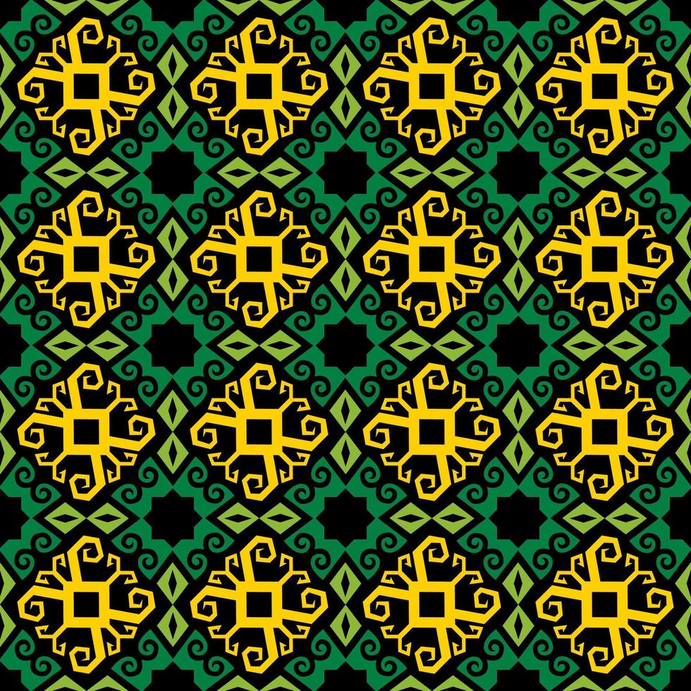 seamless patern of dayak ethnic pattern.traditional Indonesian fabric motif.borneo pattern. vector design inspiration. Creative textile for fashion or cloth