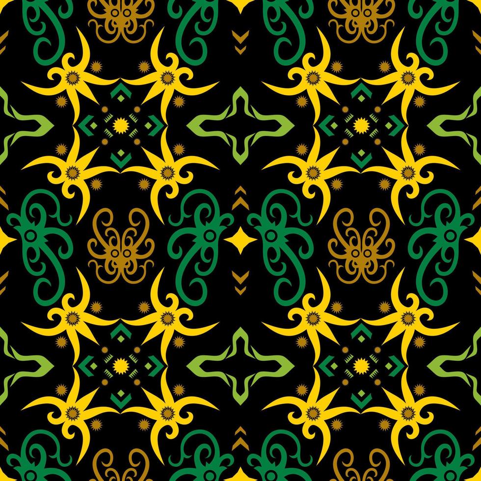 seamless patern of dayak ethnic pattern.traditional Indonesian fabric motif.borneo pattern. vector design inspiration. Creative textile for fashion or cloth