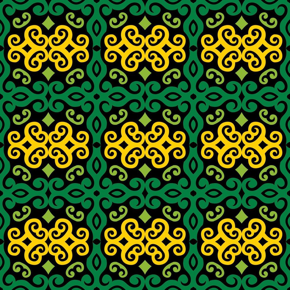 seamless patern of dayak ethnic pattern.traditional Indonesian fabric motif.borneo pattern. vector design inspiration. Creative textile for fashion or cloth