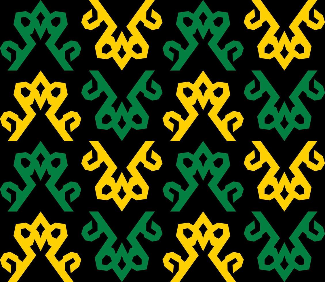 seamless patern of dayak ethnic pattern.traditional Indonesian fabric motif.borneo pattern. vector design inspiration. Creative textile for fashion or cloth
