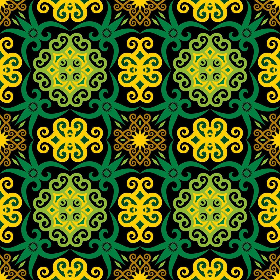 seamless patern of dayak ethnic pattern.traditional Indonesian fabric motif.borneo pattern. vector design inspiration. Creative textile for fashion or cloth