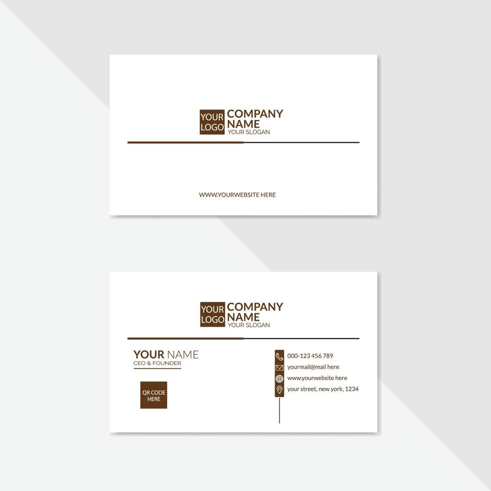 CORPORATE BUSINESS CARD vector