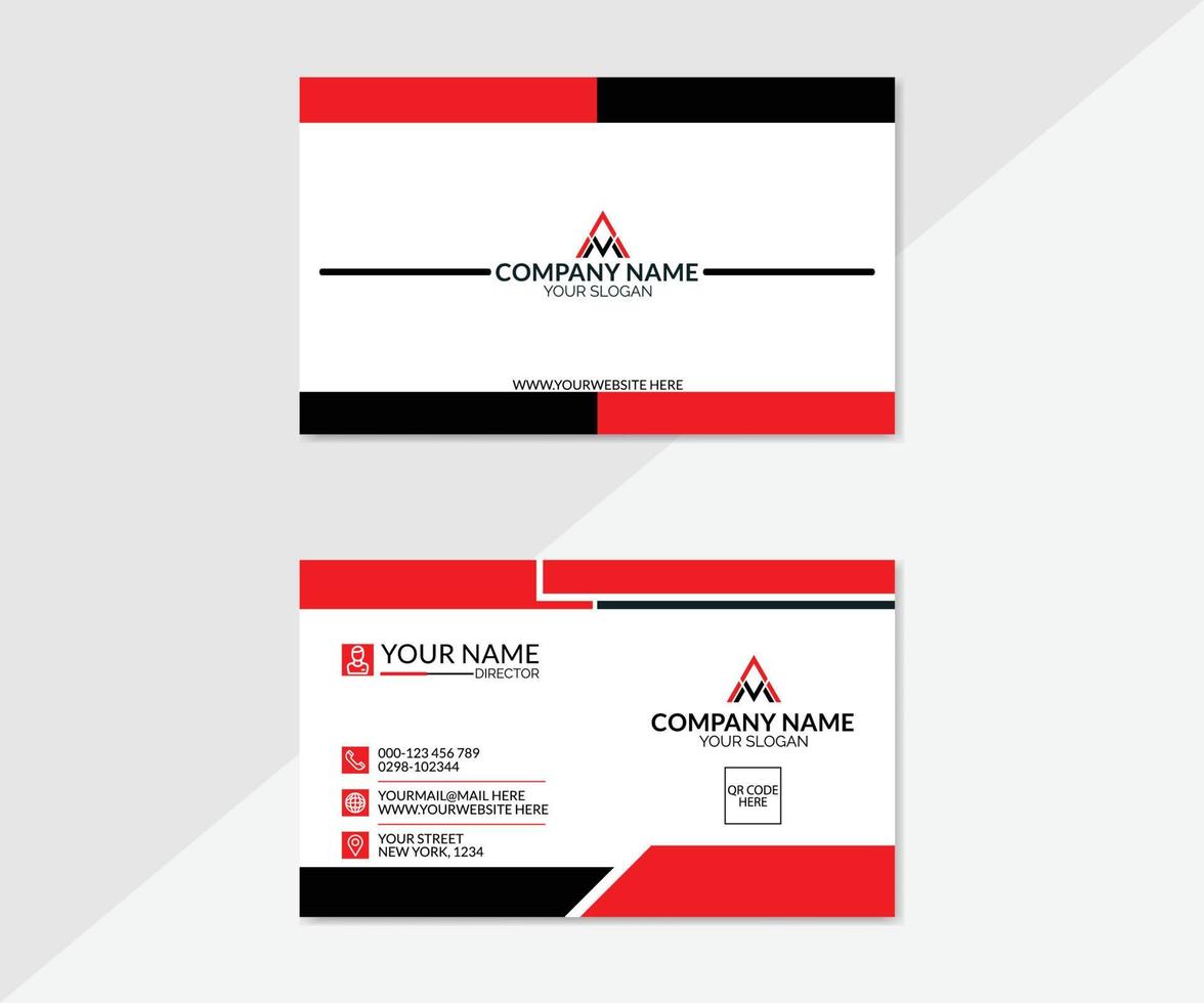 CORPORATE BUSINESS CARD vector