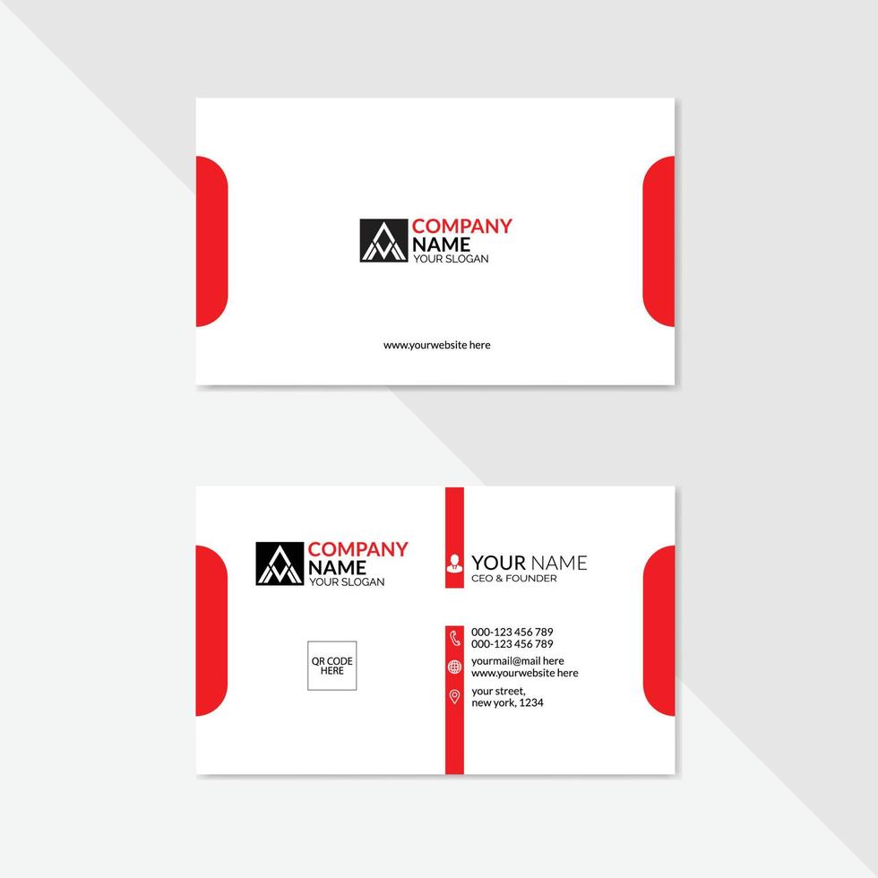 CORPORATE BUSINESS CARD vector