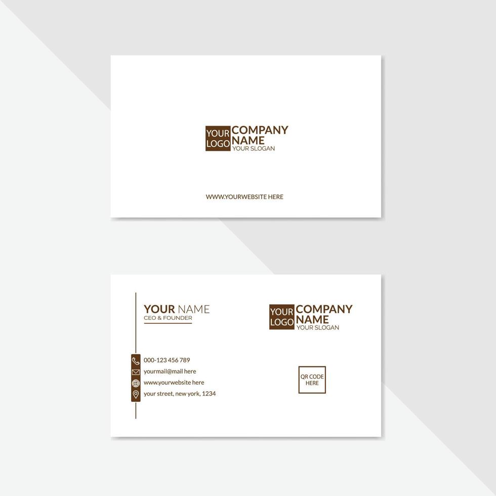CORPORATE BUSINESS CARD vector