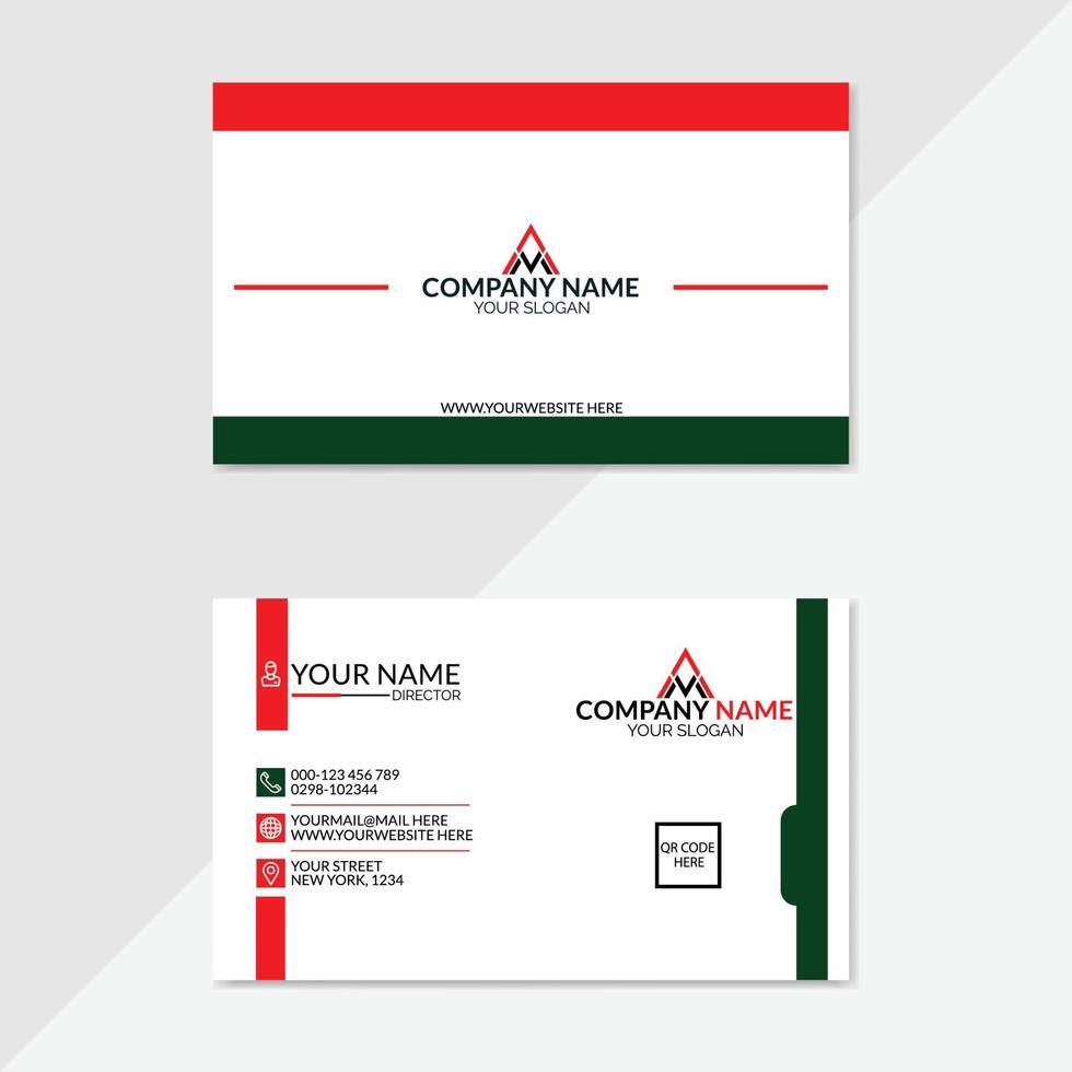 CORPORATE BUSINESS CARD vector