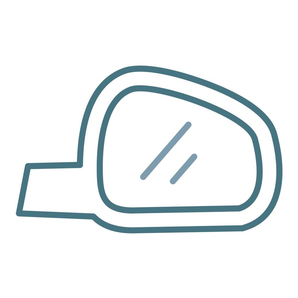 Side Mirror Line Two Color Icon vector