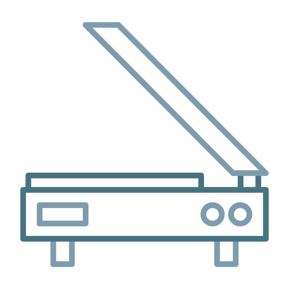 Scanner Line Two Color Icon vector