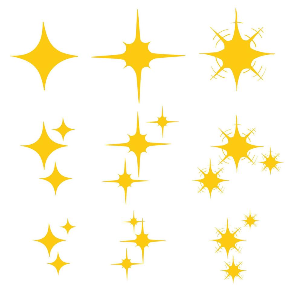 sparkles symbols vector illustration handdrawn doodle style