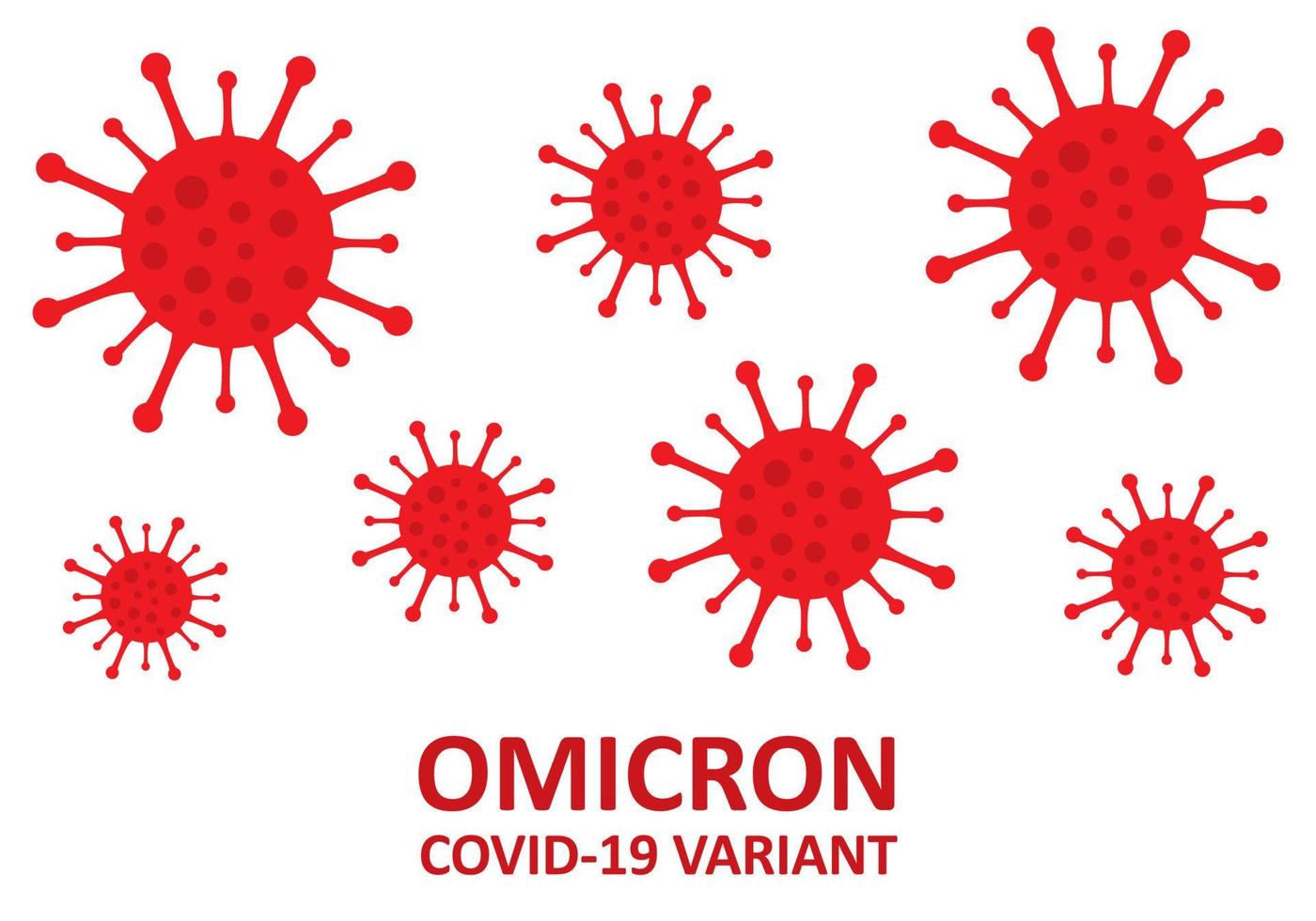 nueva variante de covid-19 omicron. virus del COVID-19. vector