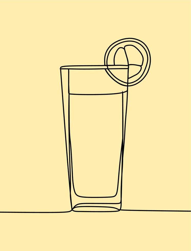 continuous line drawing on juice vector