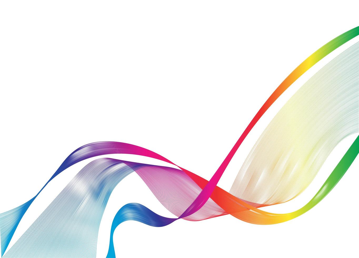 Abstract wave background design. Stylish line art background with colorful shiny waves. Curved wavy line on white background. photo