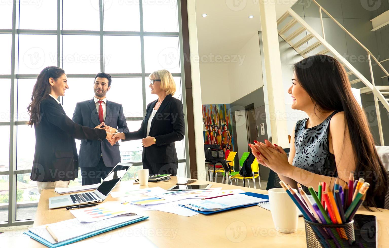 Business peeople meeting in office photo