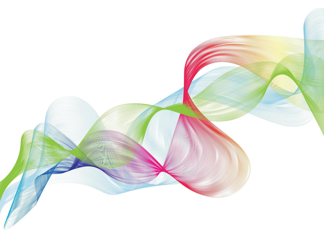 Abstract wave background design. Stylish line art background with colorful shiny waves. Curved wavy line on white background. photo