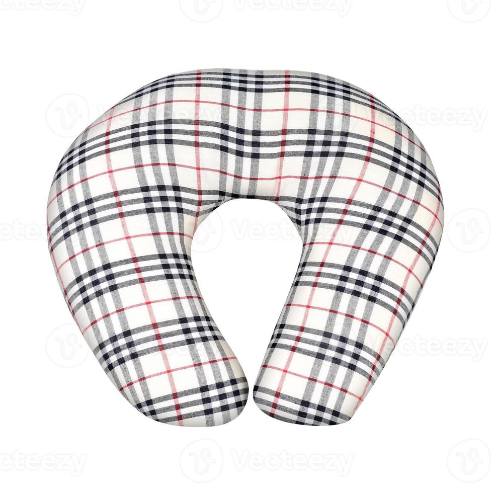 Traveling sleeping pillow or Neck Pillow on white background photo