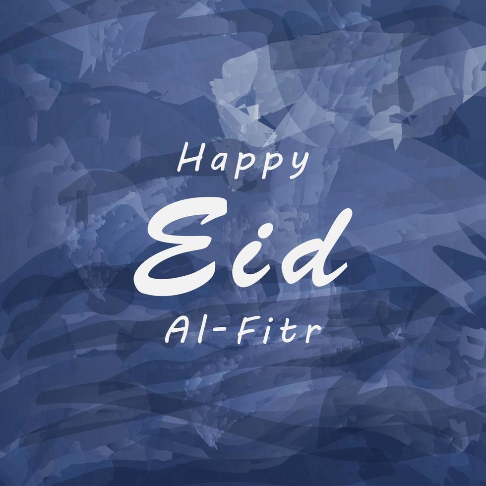 Happy Eid Al-fitr With Abstract Texture Background vector