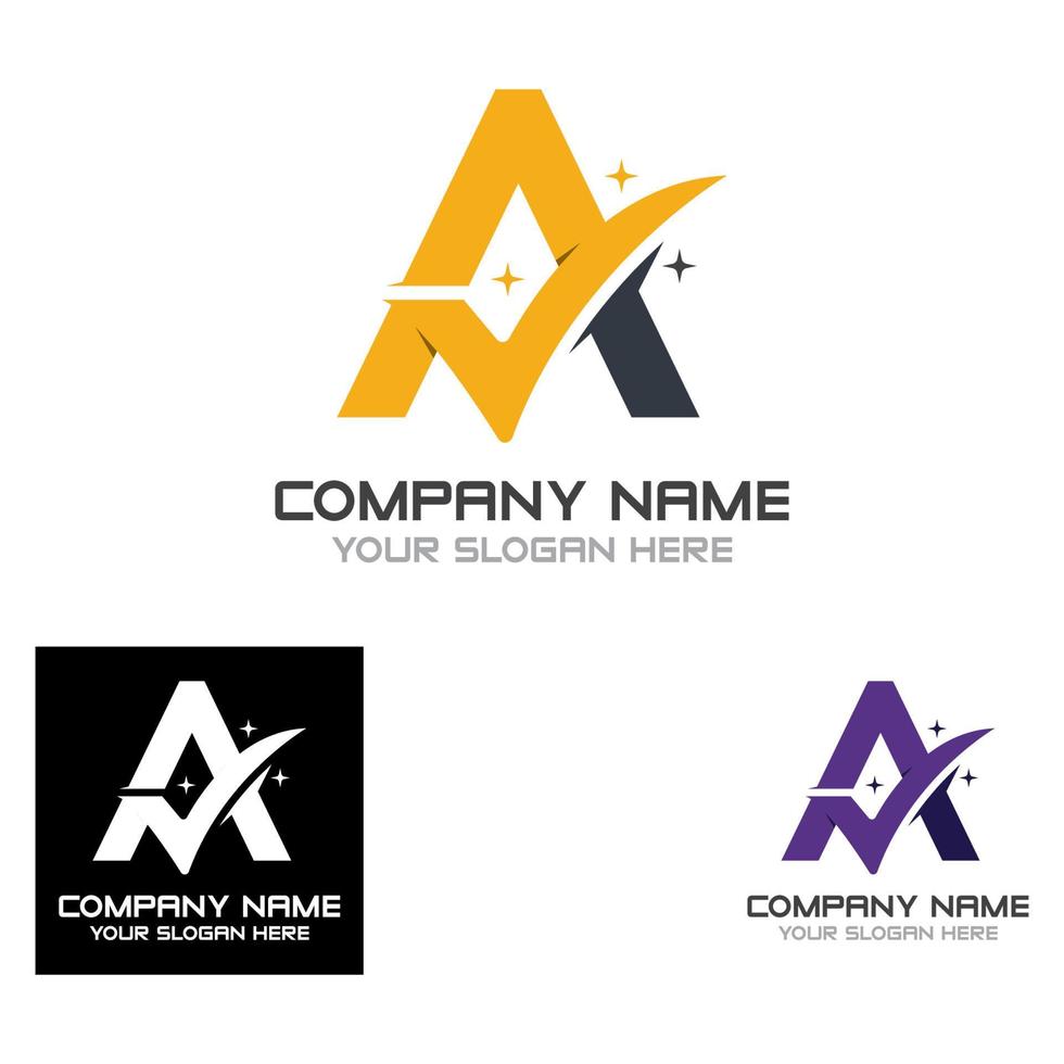 Letter A Check logo design concept vector, Initial Checklist logo icon vector