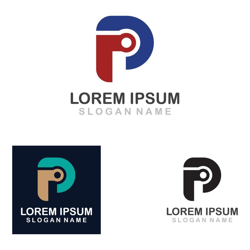 Technology Logo Template Design, Emblem, Design circuit Concept, Creative vector