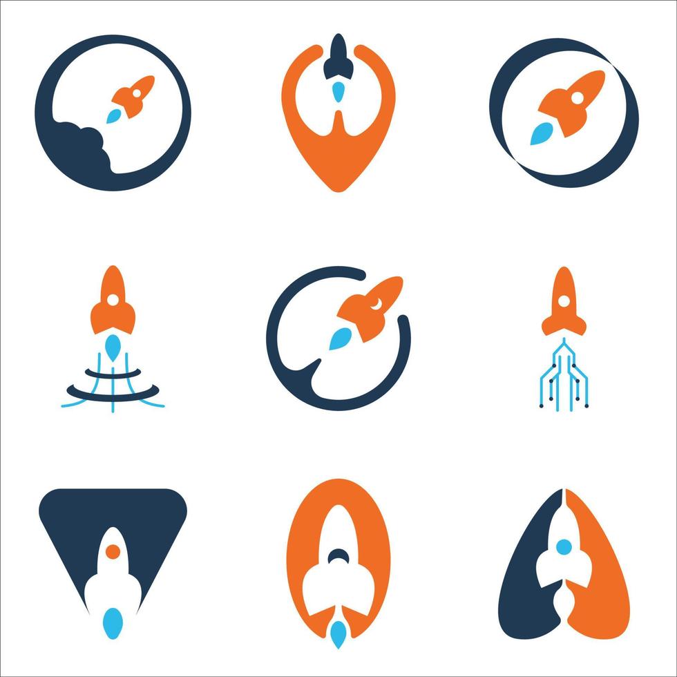 Rocket Logo Element vector