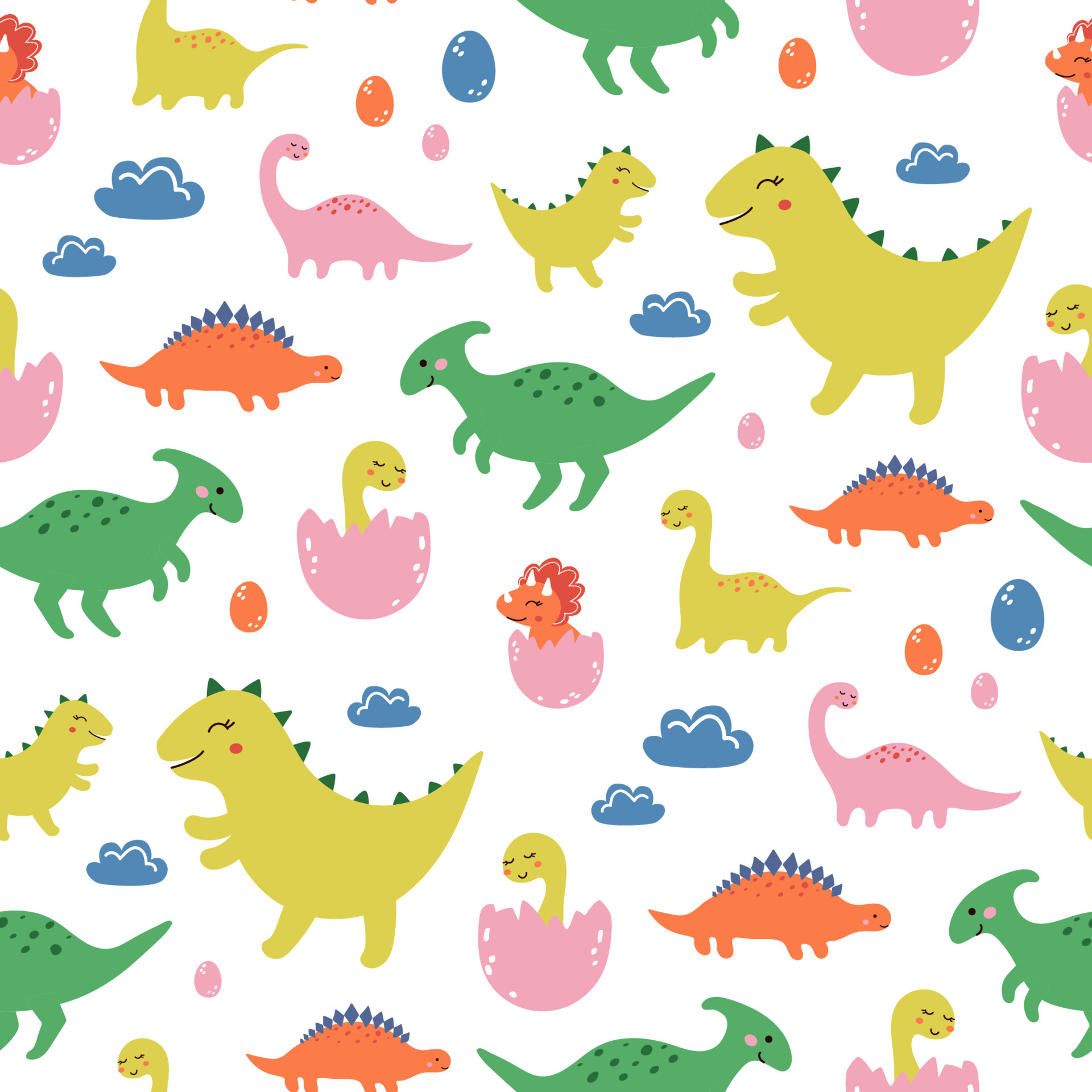 Dino patterns for preschool, Dinosaurs [pattern]