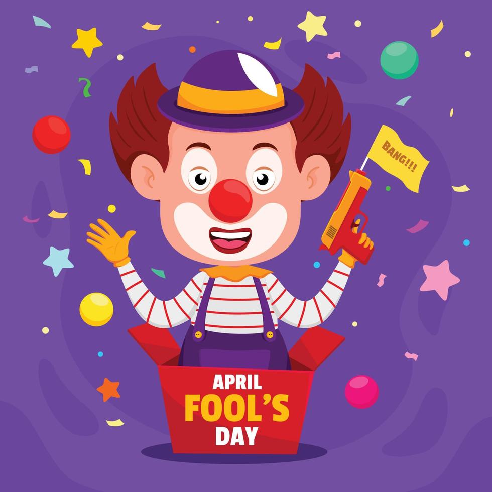 April Fool's Day Concept vector