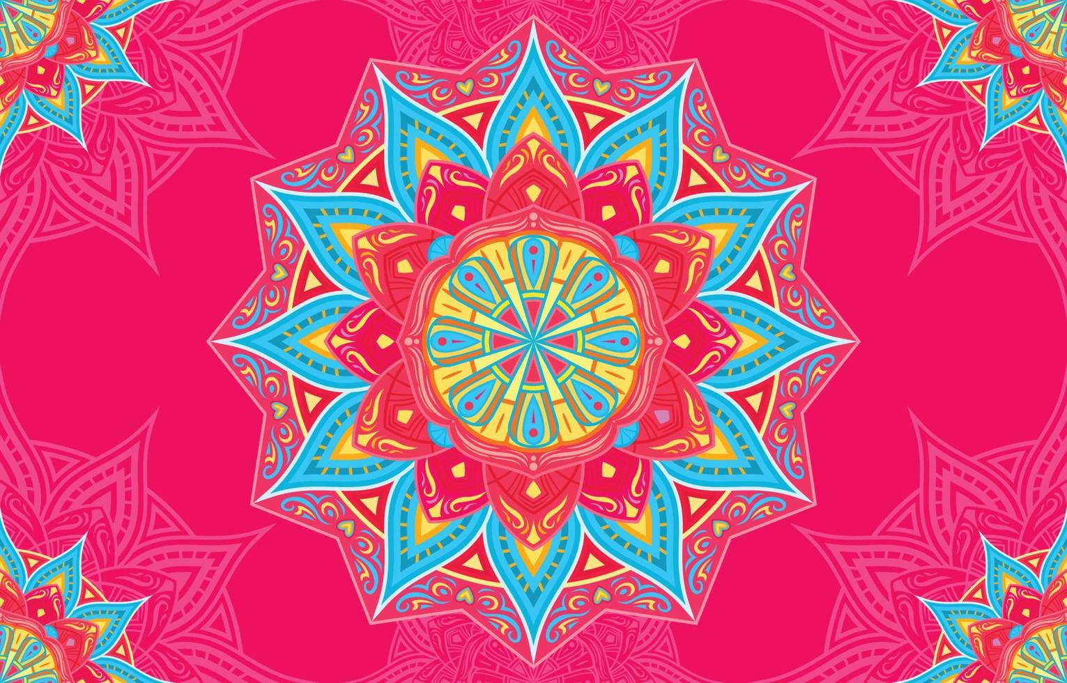 Mandala Seamless Pattern Background vector