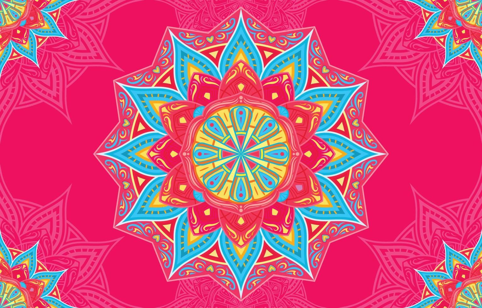 Mandala Seamless Pattern Background vector