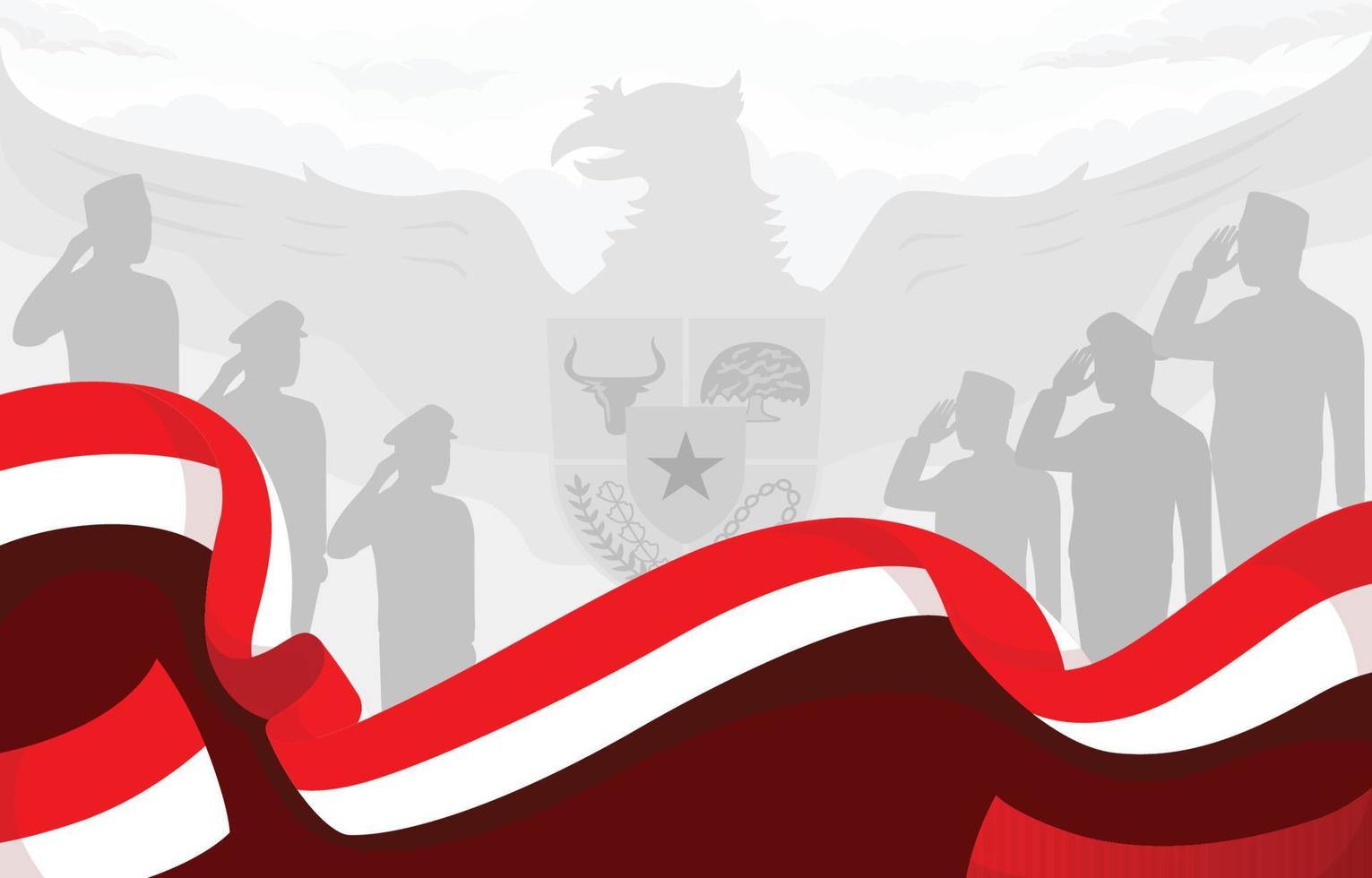 Indonesia Celebrating Pancasila Day Background vector