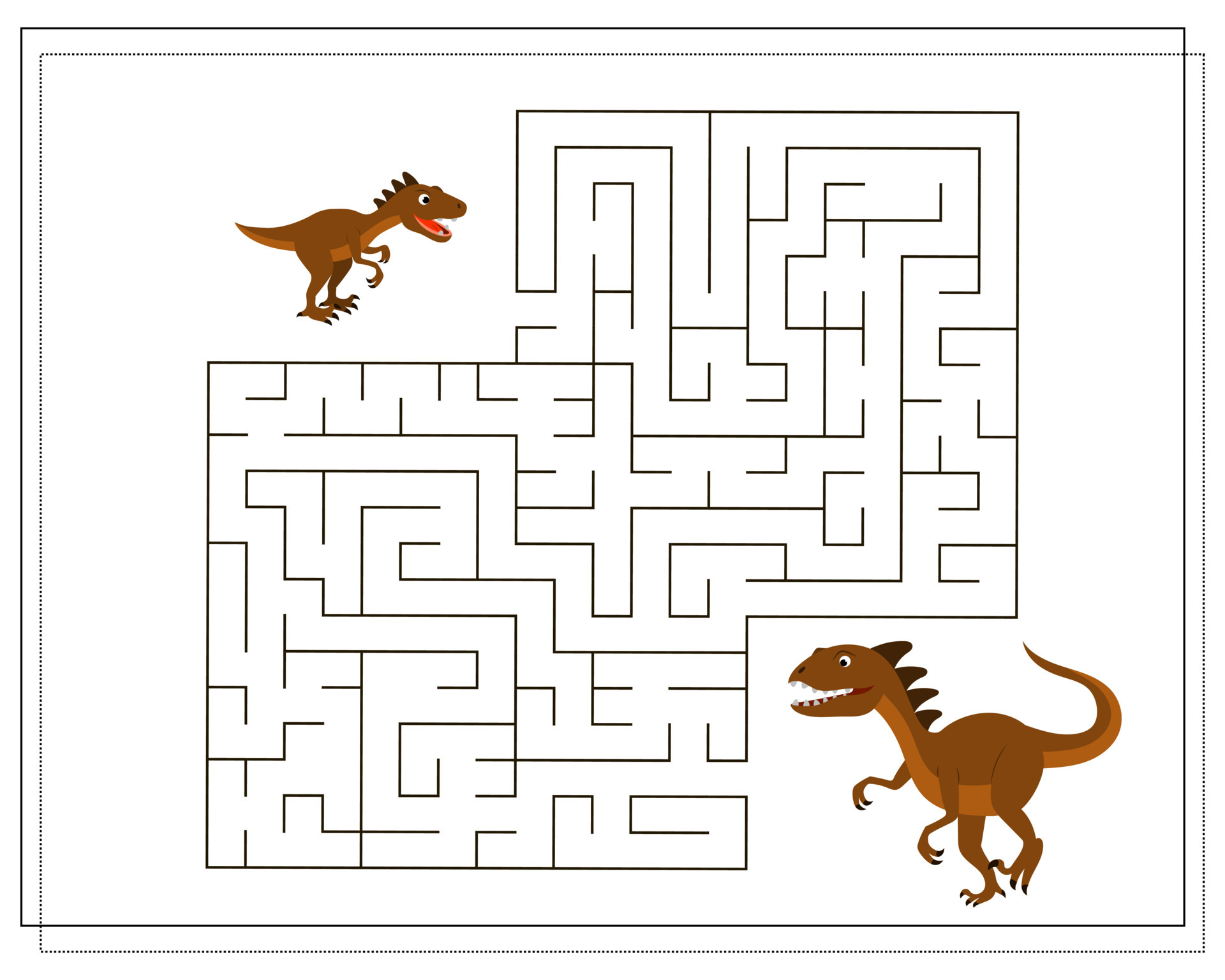 Dinosaur Game - Free Printable Maze - Moms & Munchkins