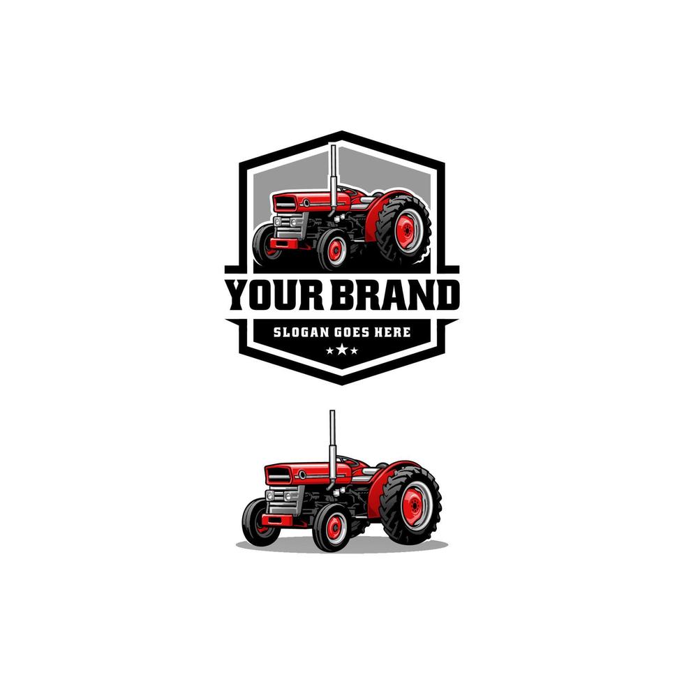 Tractor, farm equipment logo vector