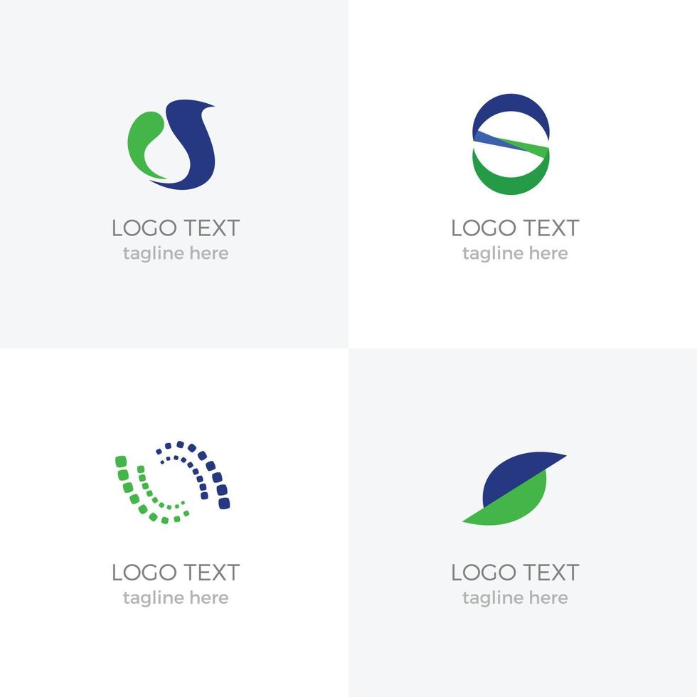 S Business logo set vector