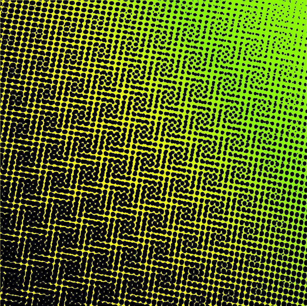 fondo degradado verde amarillo con patrón de arte vector