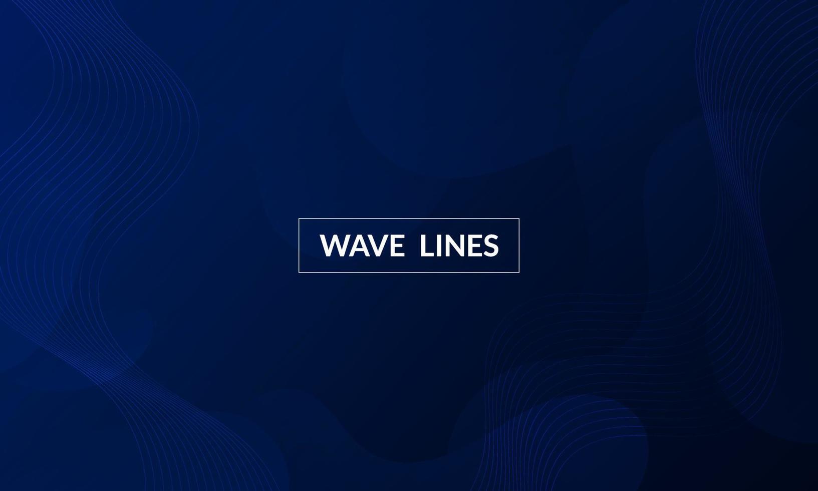 Abstract Blue Fluid Wave Background vector