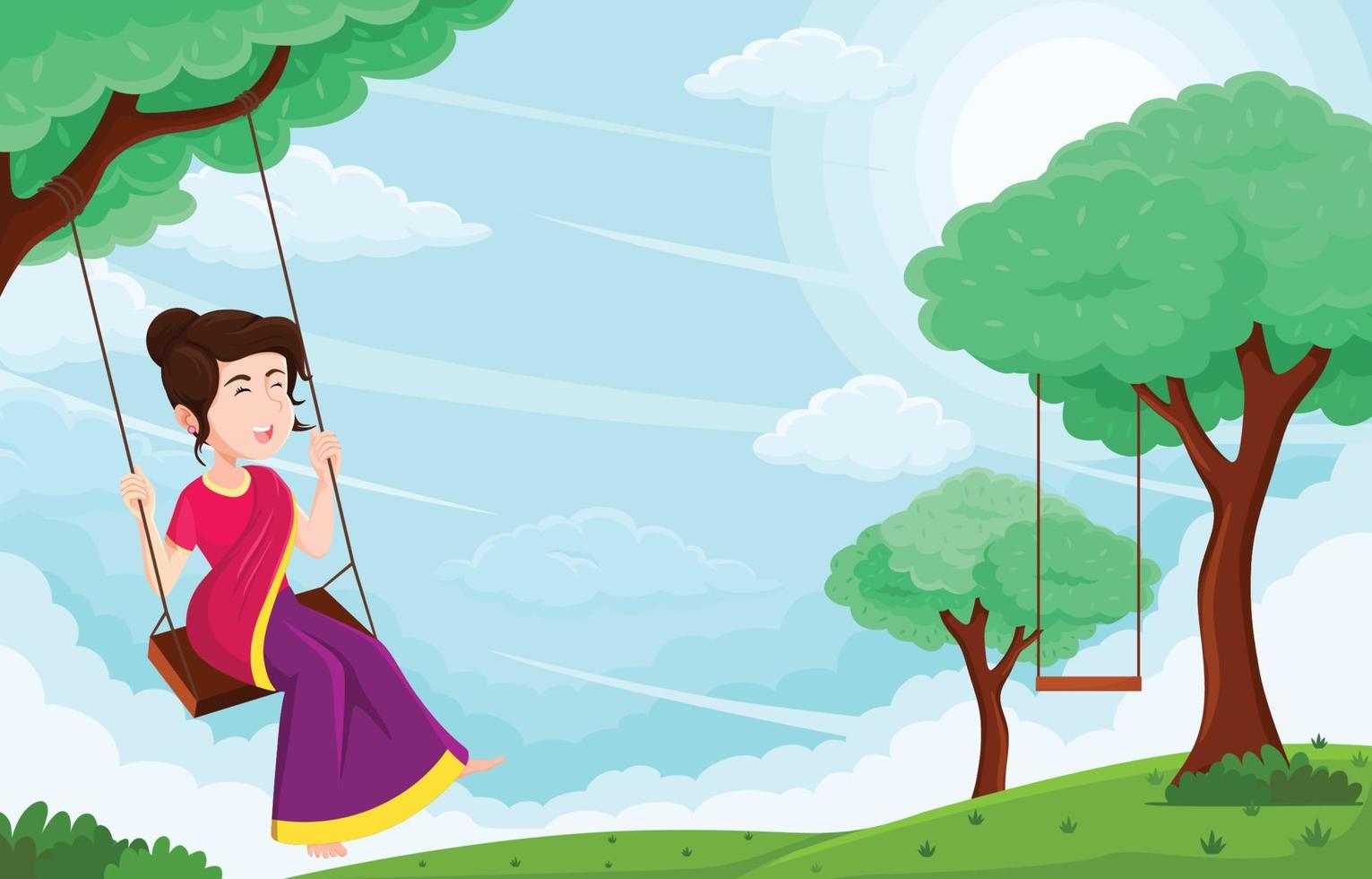 Happy Raja Sankranti Background vector
