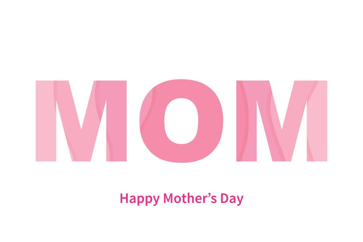 Happy Mother's Day Simple Vector