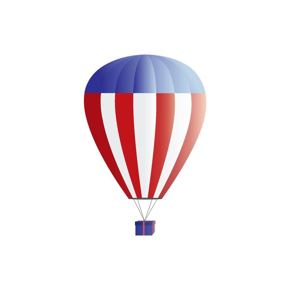 hot air ballon illustration vector