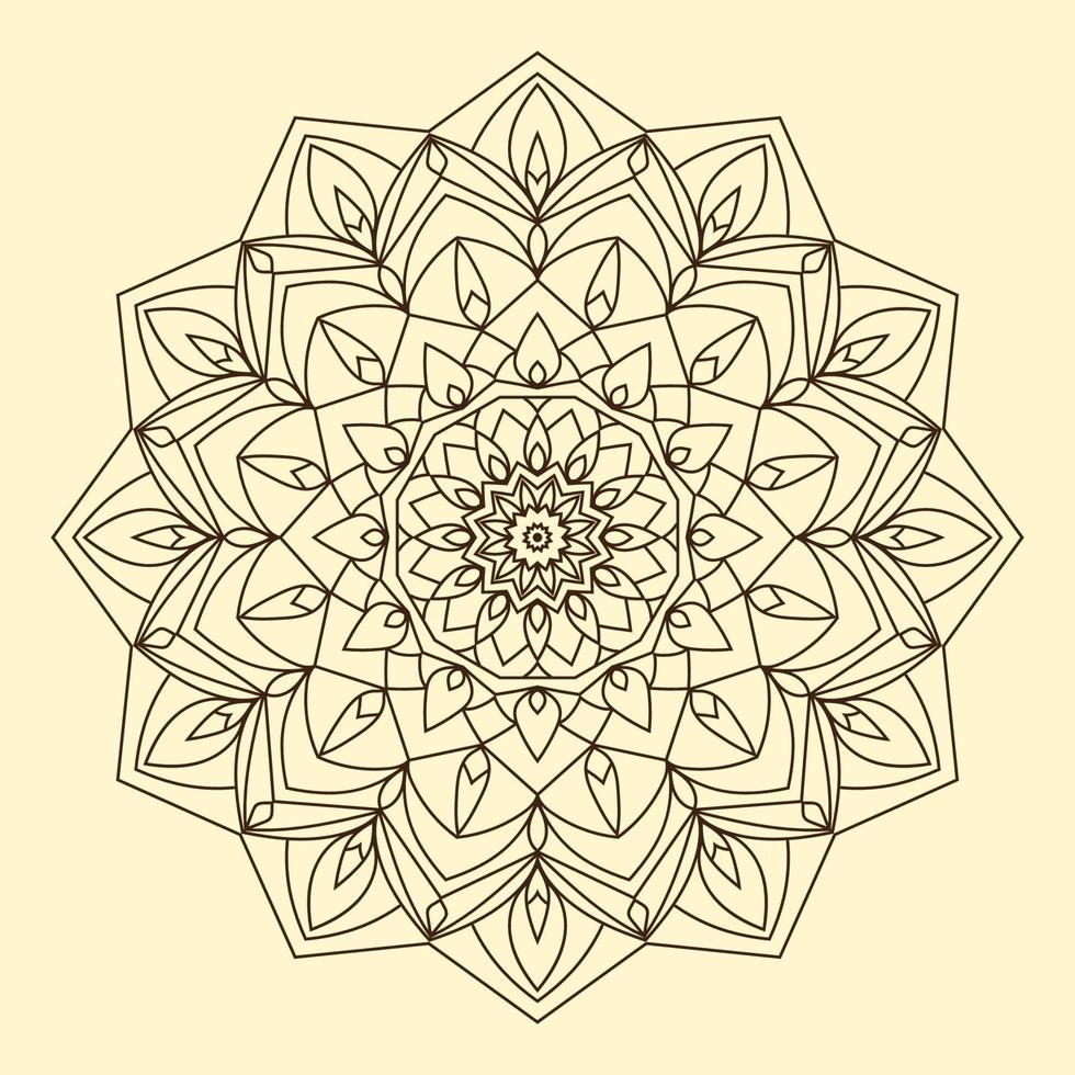 abstract circular mandala art vector design element