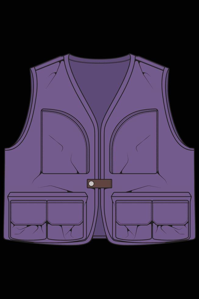 chest vest bag coloring vector, chest vest bag in a sketch style, vector Illustration.