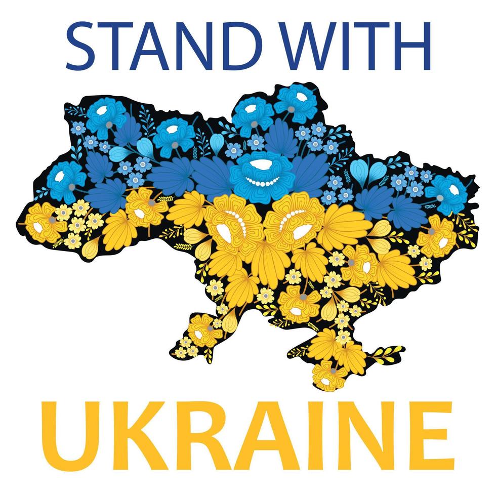 Stand with Ukraine vector